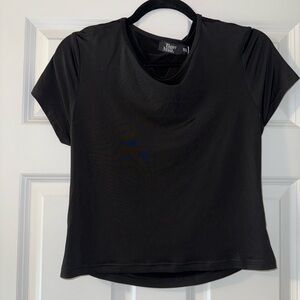Black tigers mist backless top